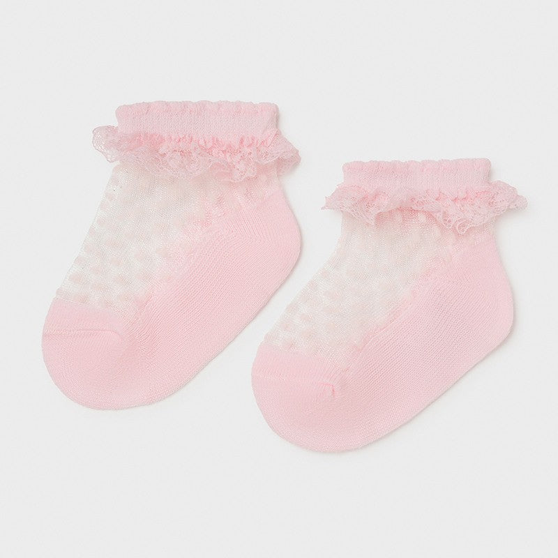 Mayoral 10010-83 Pink Plumeti Socks for Girls