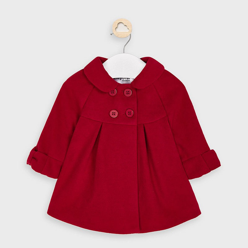 Elegant coat for girls Mayoral 2466-45 Red