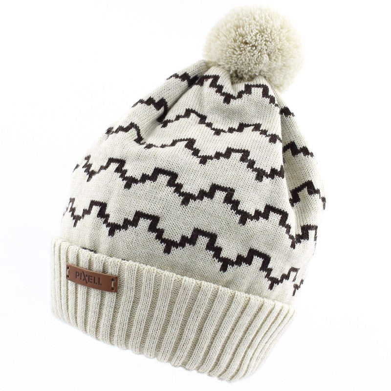 Pupill boy's hat with pompom DOMINO beige