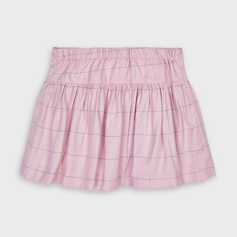 Checkered skirt for girls Mayoral 4954-91 pink