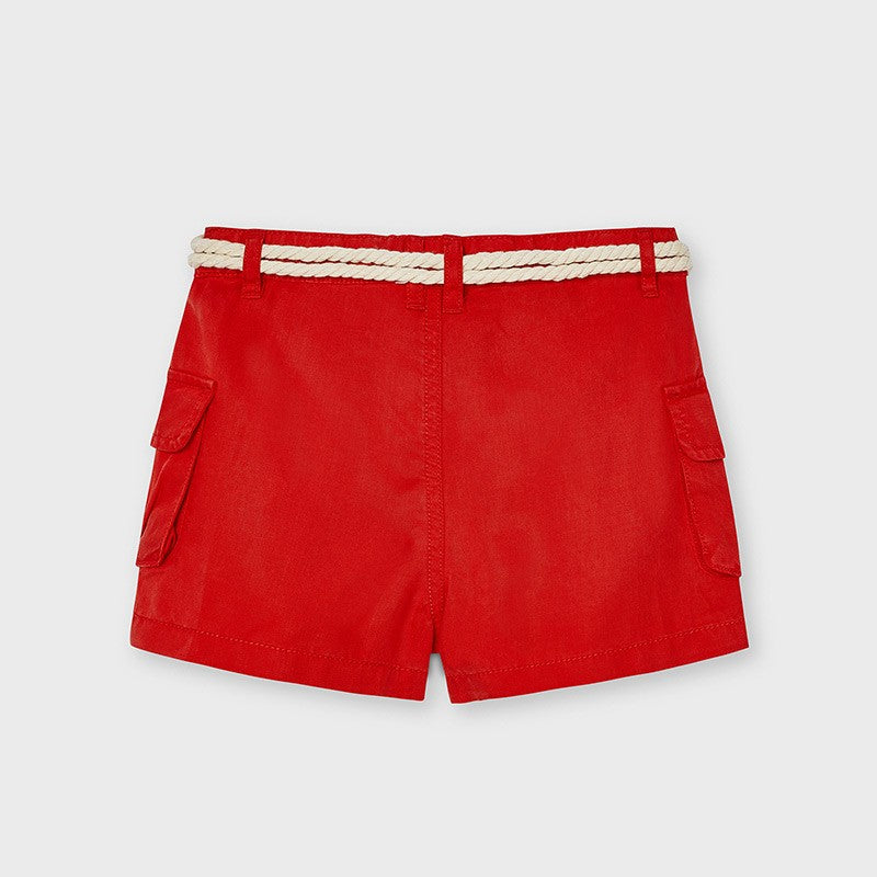 Girls' Shorts with Pockets Mayoral 3205-49 Red