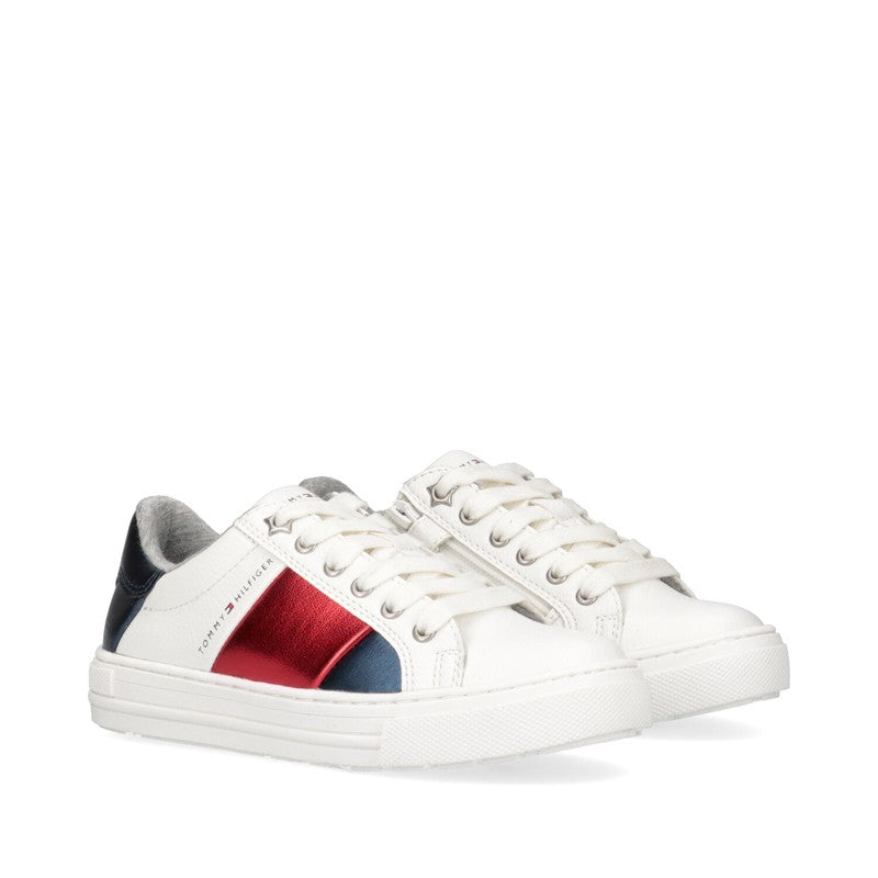 TOMMY HILFIGER T3A4-31166-0289X256 girls sneakers white/red