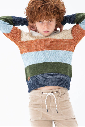 Boboli sweater 527206-2440 navy blue