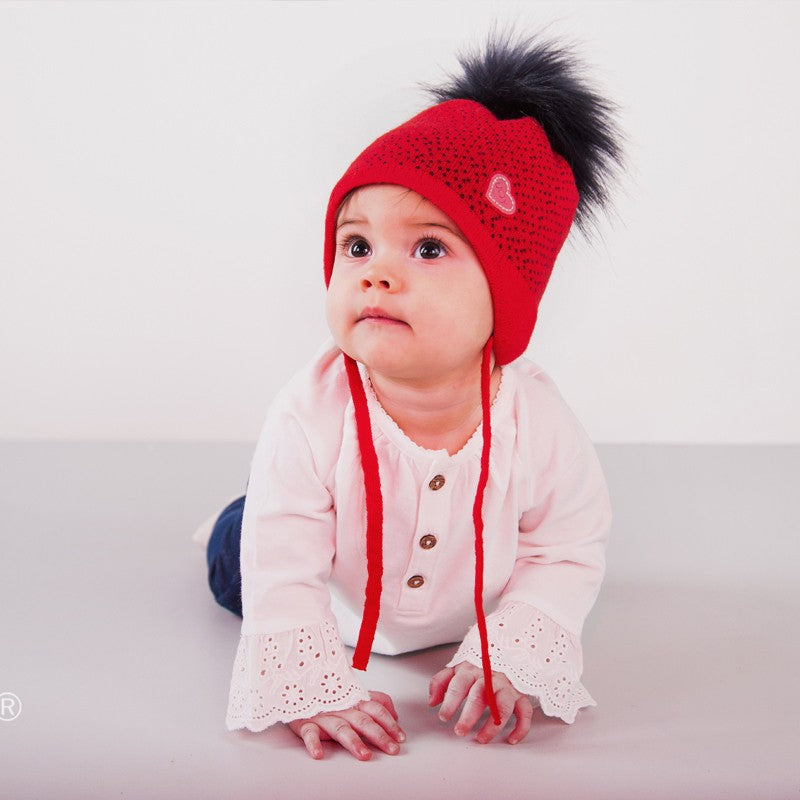 Pupill girl's hat INGRID color red