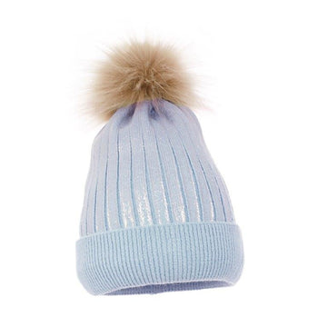 Pupill girl's shiny hat JESSICA blue