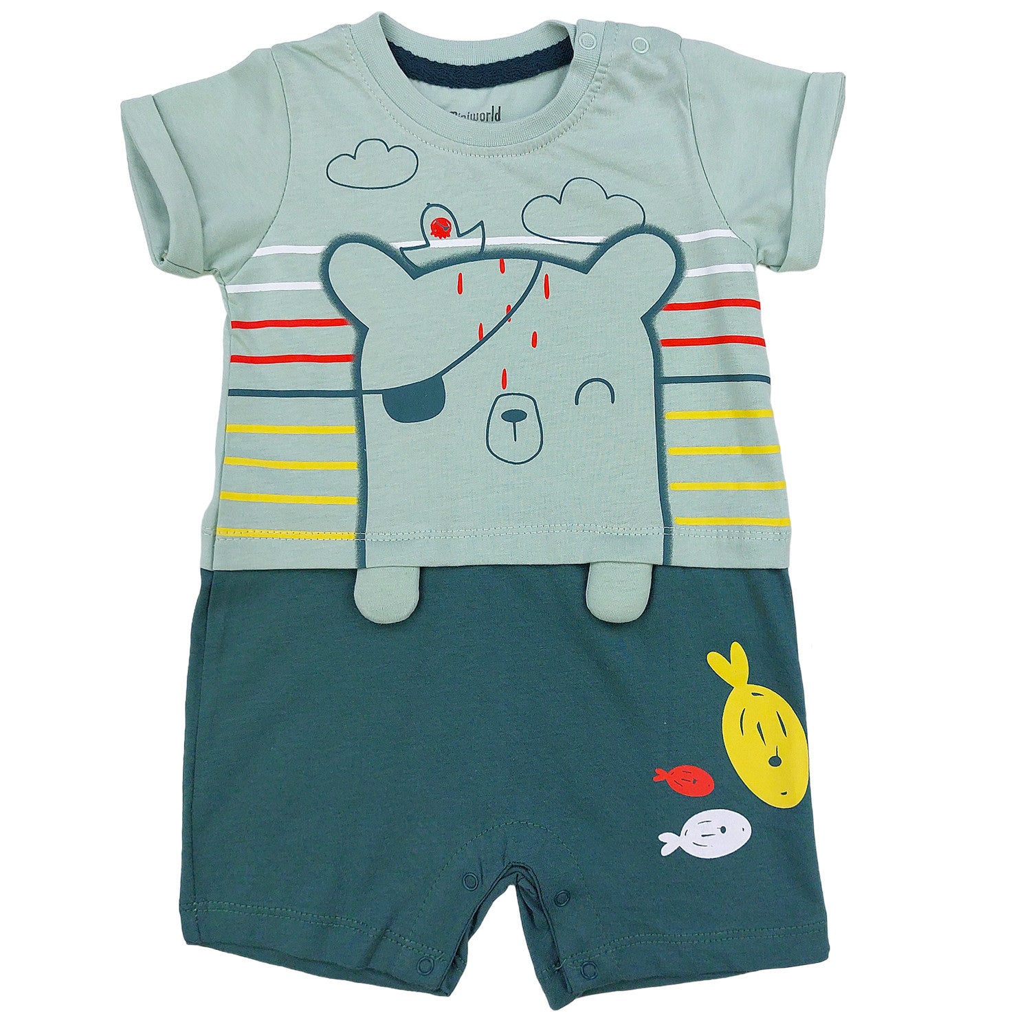 Baby boy rompers green 16897-24624 GKMOC