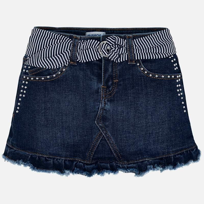 Girls denim skirt Mayoral 3903-25 navy blue