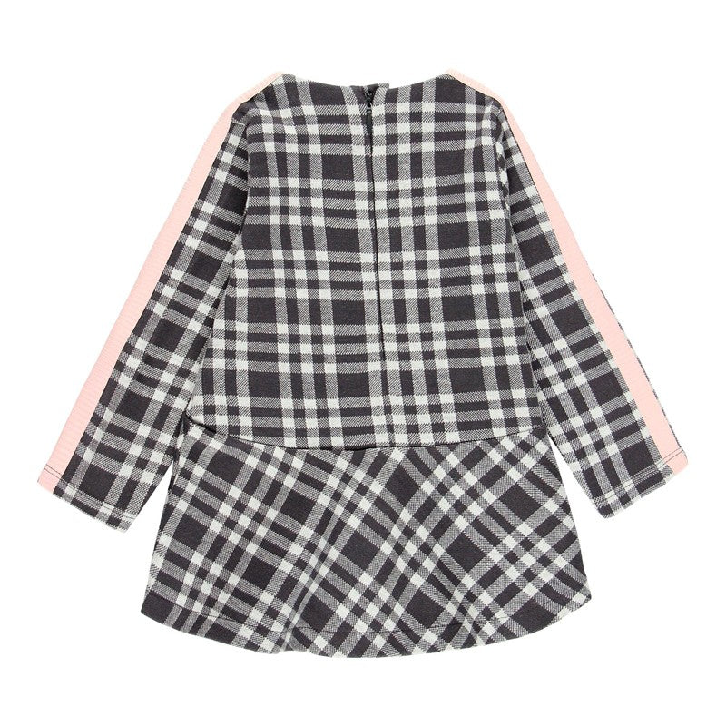 Baby Boboli 241029-9417 Plaid Dress for Girls, Black