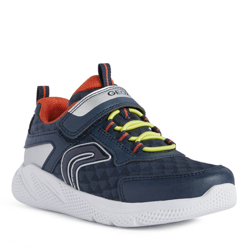 Boys' luminous sneakers Geox J25GBB-014CE-C0659 navy blue