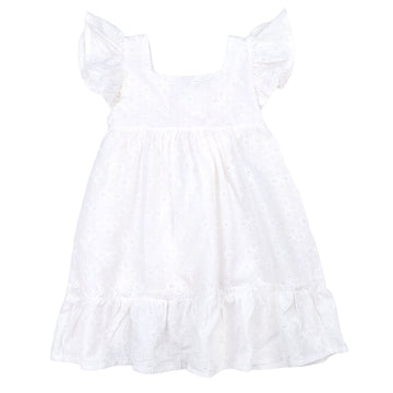 Richelieu Embroidery Dress Girl Cream 18356-7524 GKMOD