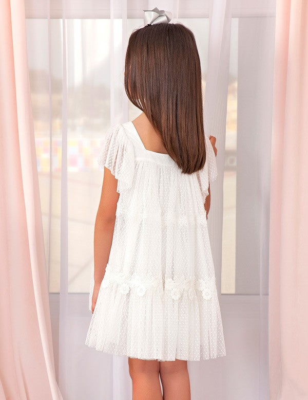 Elegant dress for girls Abel &amp; Lula 5003-25 white