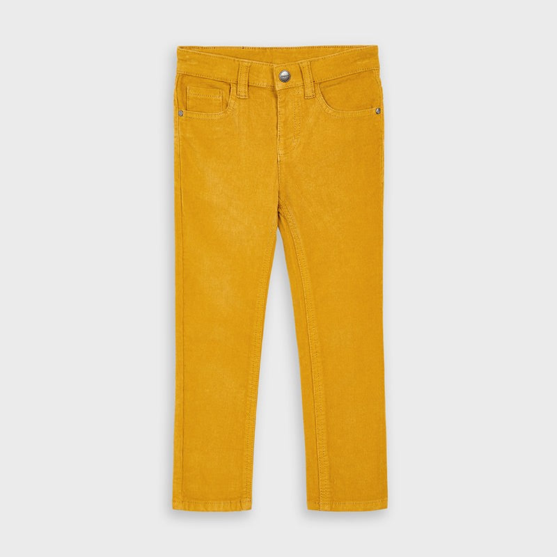 Mayoral 537-19 Boys Corduroy Trousers Yellow