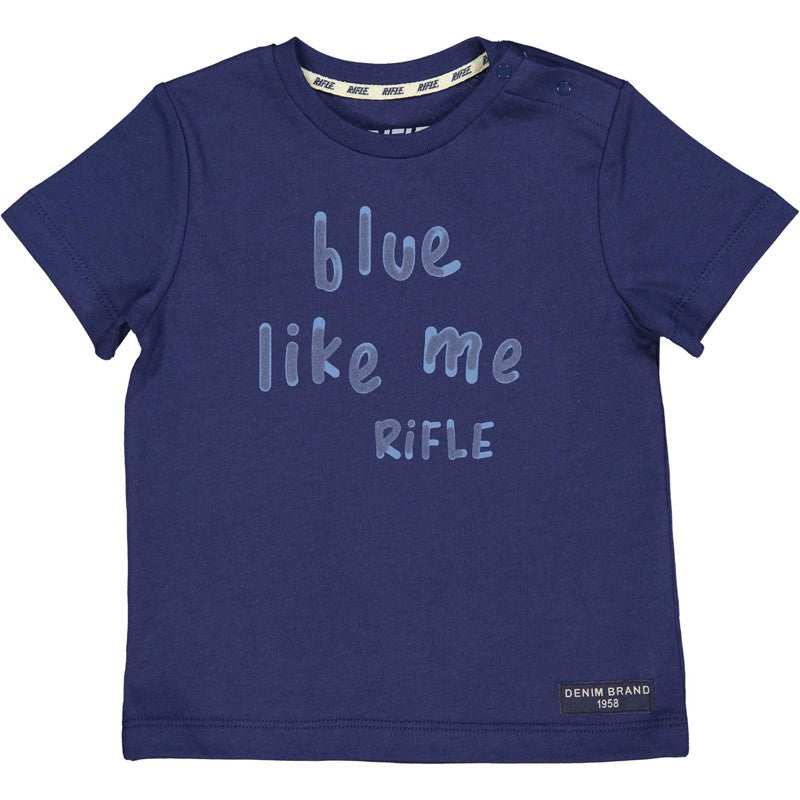 T-shirt for boy RIFLE 24113-00 navy blue