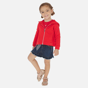 Girls denim skirt Mayoral 3903-25 navy blue