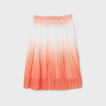 Ombre pleated skirt for girls Mayoral 6908-41 Orange