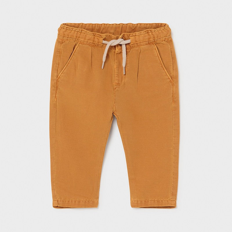 Mayoral 1580-85 Caramel Boys Linen Trousers