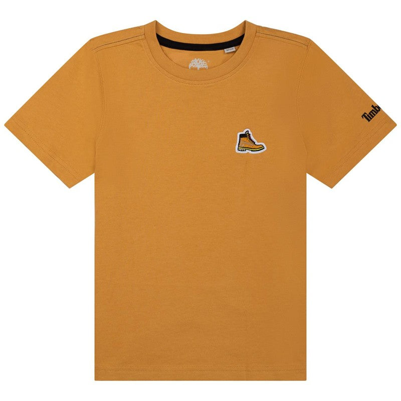 TIMBERLAND T25S87-589 Boy's T-shirt, ochre color