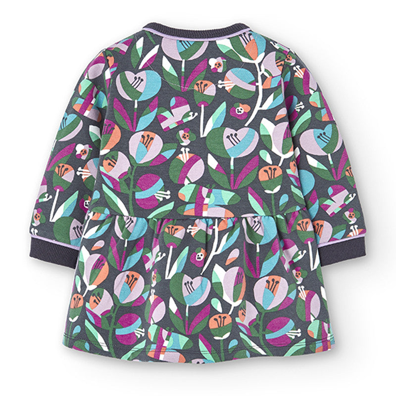 Floral dress for girls Boboli 225010-9949 multi-color