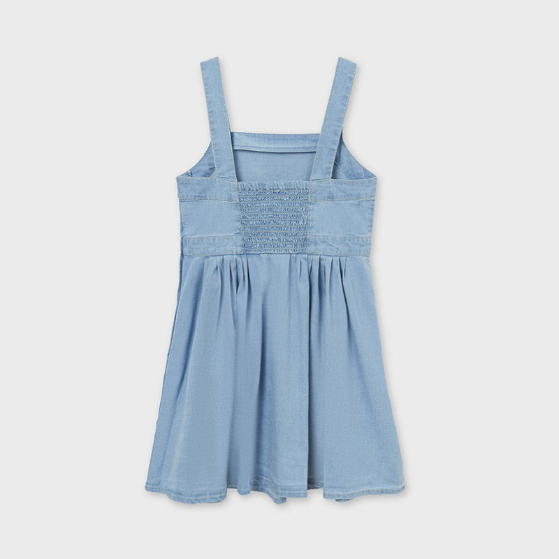 Denim dress for girls Mayoral 6933-88 Blue