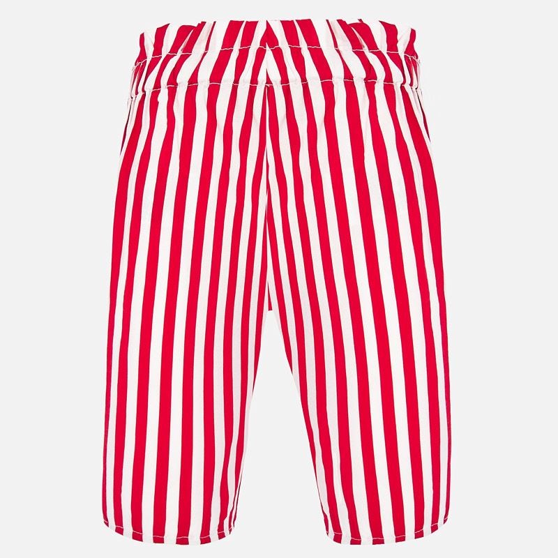Mayoral 1558-85 Girls Striped Trousers Red