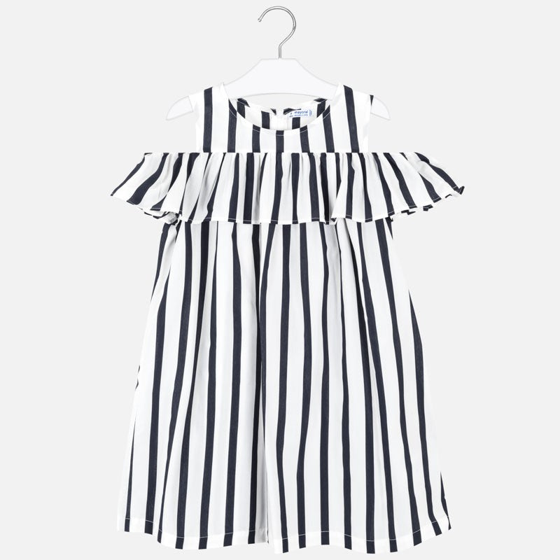 Girls' Striped Dress Mayoral 6964-42 Navy Blue