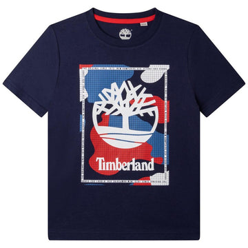 TIMBERLAND T25S84-85T Boy's T-shirt navy blue