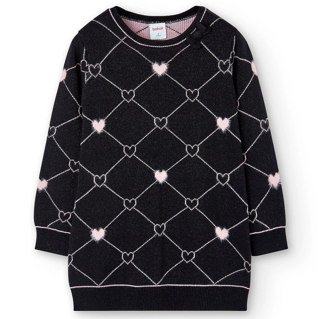 Boboli dress 727444-890 color black