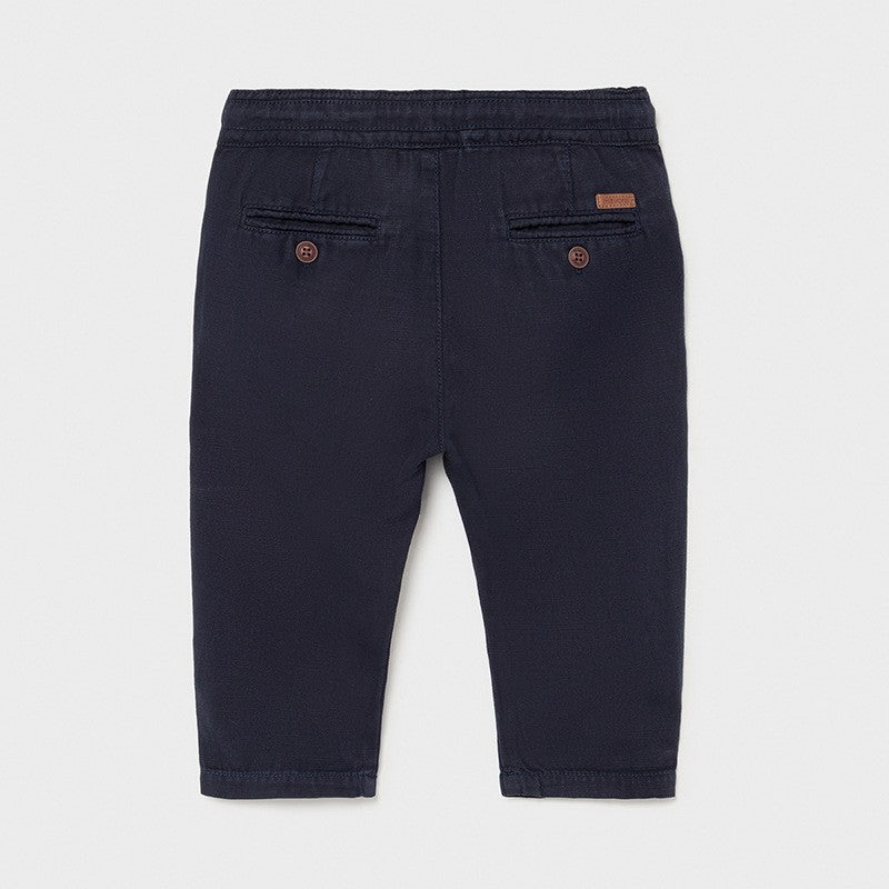 Linen trousers relax boy Mayoral 1580-87 Navy blue