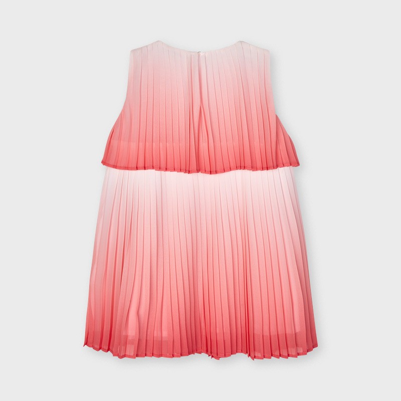 Pleated dress for girls Mayoral 3951-21 Pink