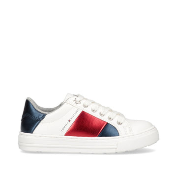 TOMMY HILFIGER T3A4-31166-0289X256 girls sneakers white/red