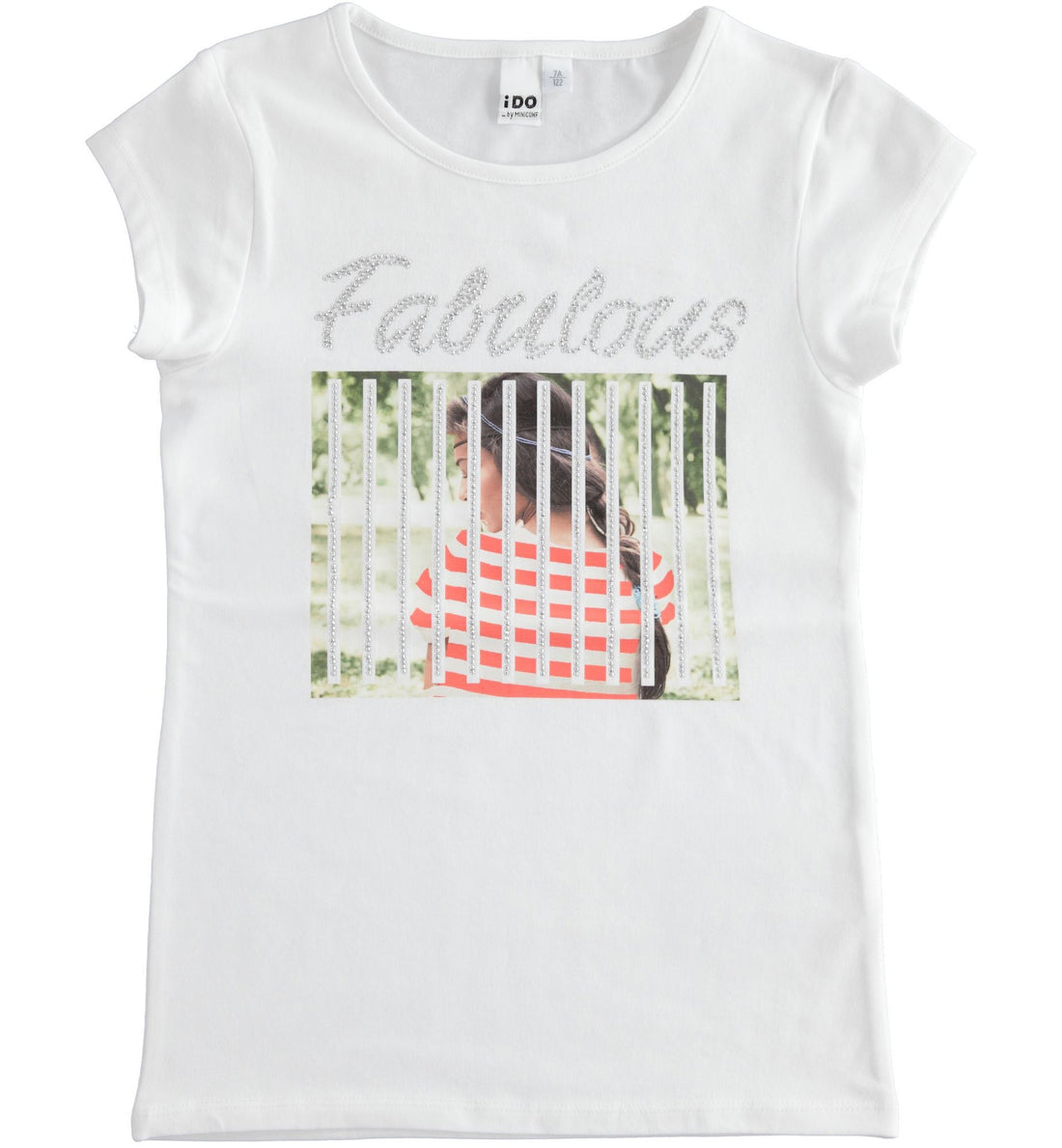 Girls' T-SHIRT iDO J498-0113 white