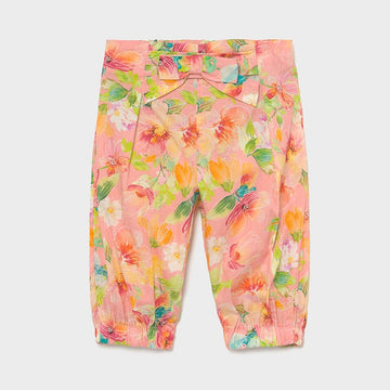 Girls' floral trousers Mayoral 1578-11 Coral