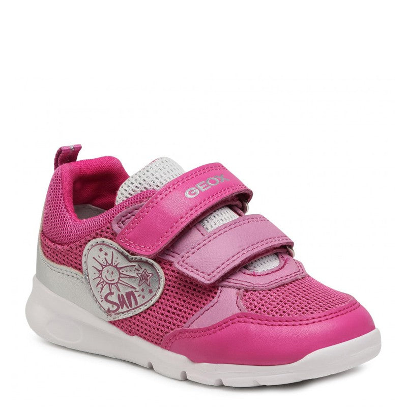 Geox B15H8C-0M2BC-C8295 girls' sneakers, fuchsia/silver