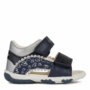 Geox B1538A-010AJ-C0673 girls' sandals navy/silver