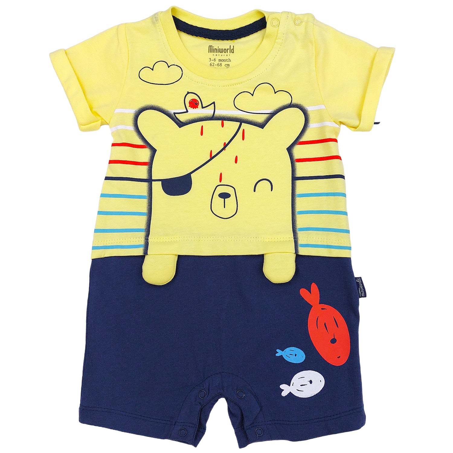 Baby boy rompers yellow 16897-24624 GKMOC