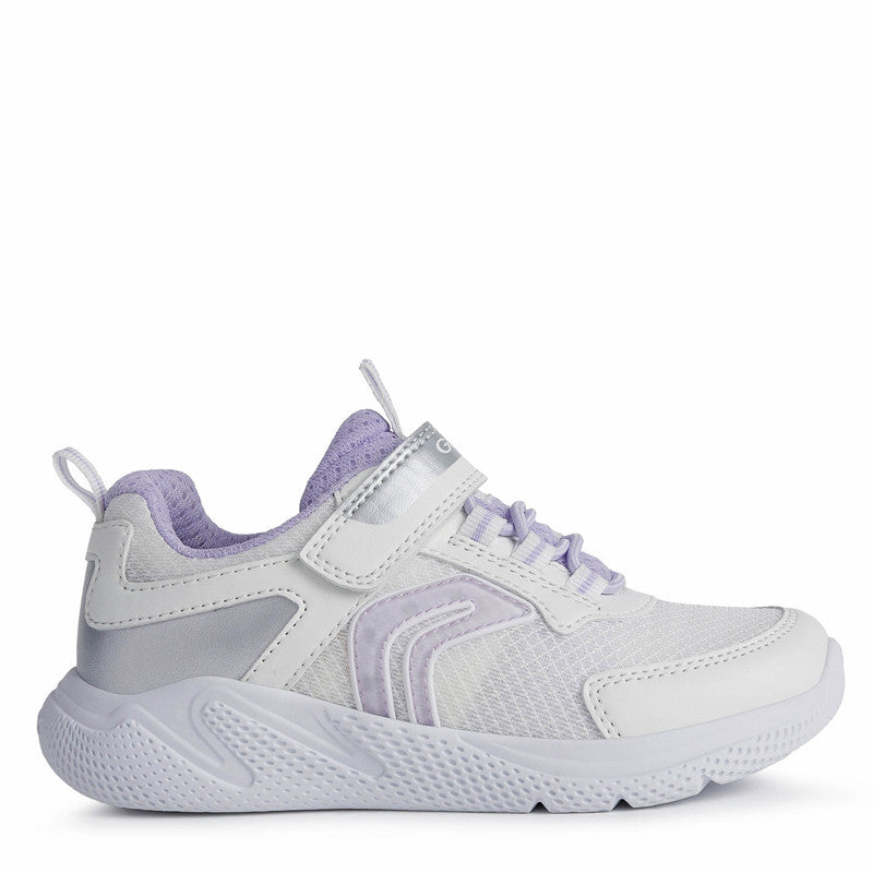 Girls' luminous sneakers Geox J25FWC-01454-C0761 white