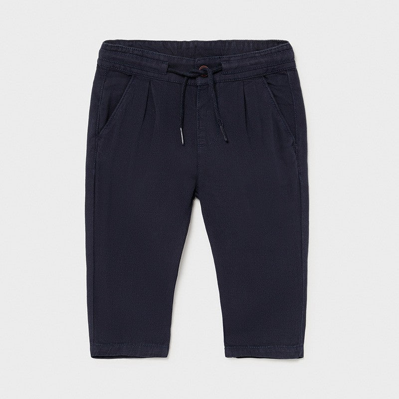 Linen trousers relax boy Mayoral 1580-87 Navy blue