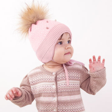 Pupill girl's hat ELIN pink