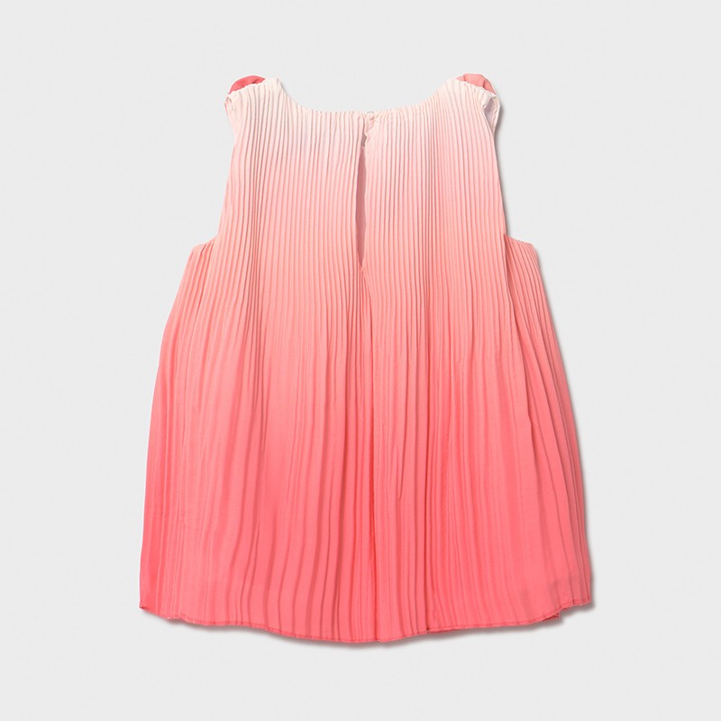 Mayoral Girls Pleated Dress 1986-57 Coral