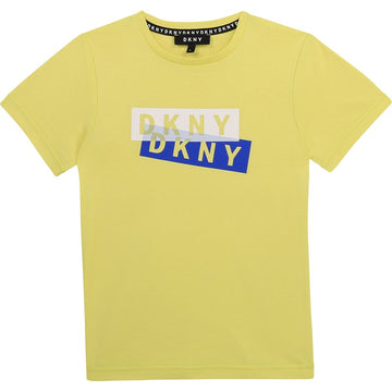 T-shirt for boys DKNY D25D27-60B yellow