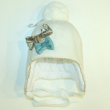 Pupil hat Caren 12 color cream/turquoise