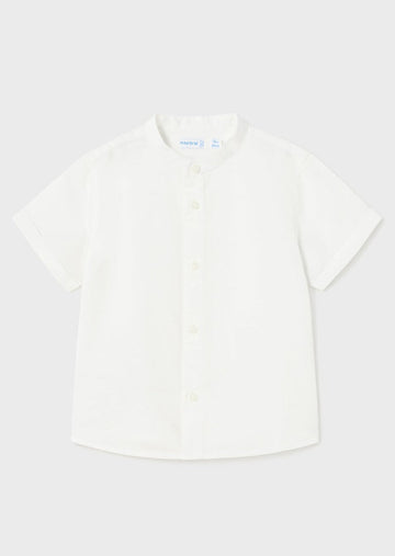 Mayoral 1112-66 Koszula krótki rękaw na stójce chłopiec kolor biały