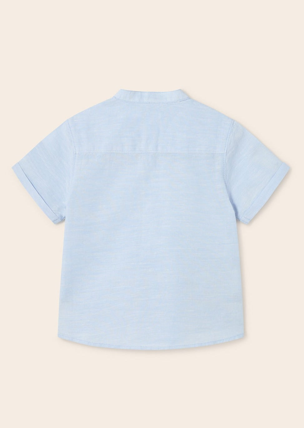 Mayoral 1112-67 Koszula krótki rękaw na stójce chłopiec kolor błękitny