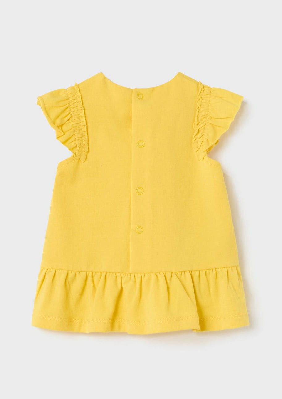 Mayoral 1806-11 Sukienka bawełniana dziewczynka kolor zółty