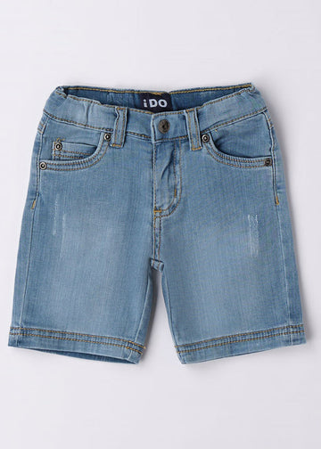iDO 46691-7350 Krótkie spodenki jeans chłopiec kolor niebieski