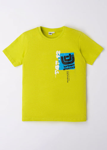 iDO 46813-5234 Koszulka krótki rękaw chłopiec kolor limonka