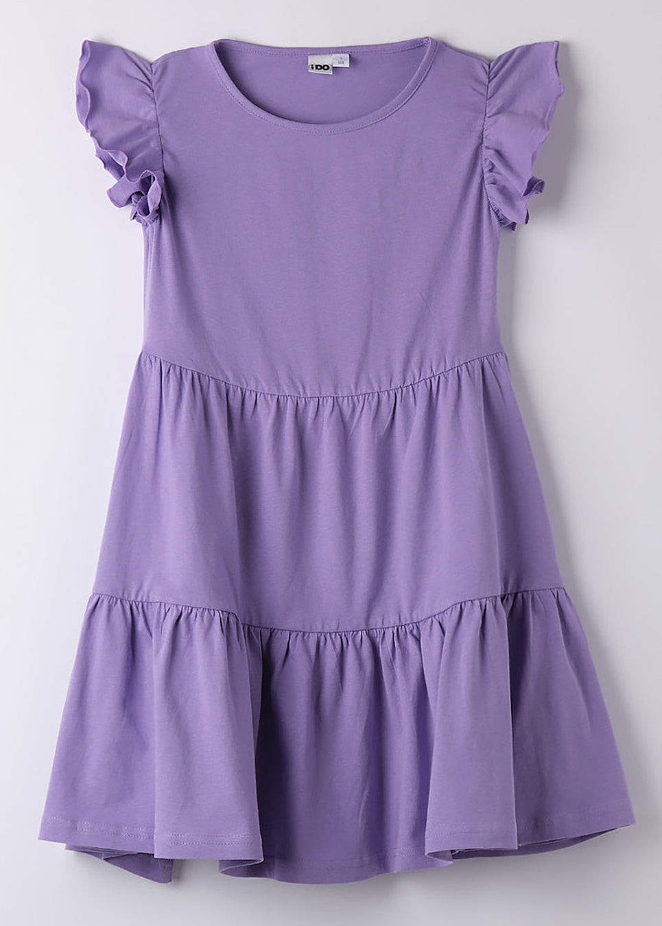 iDO 46887-3414 Sukienka bawełniana dziewczynka kolor fiolet