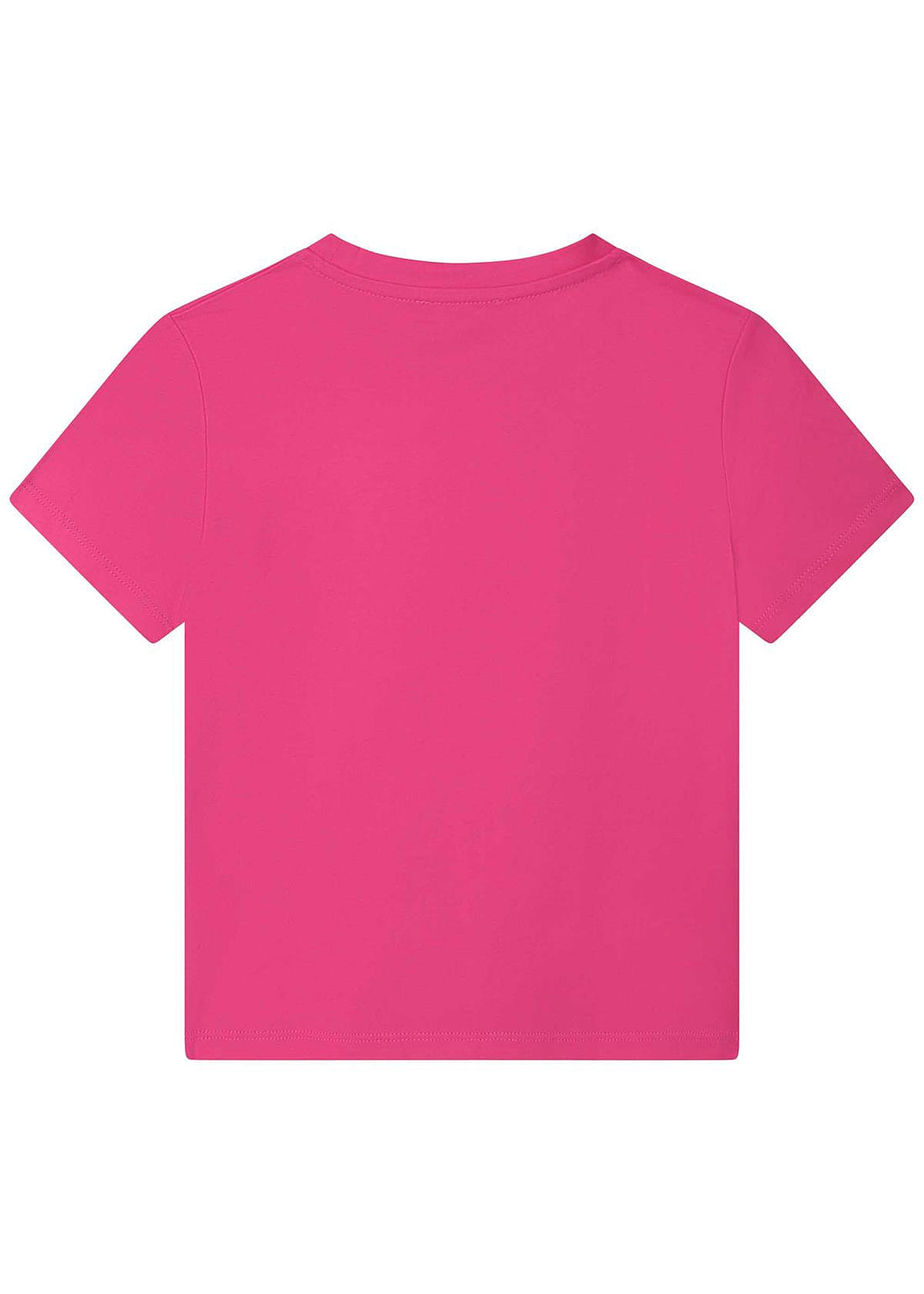 DKNY D35S76-483 T-shirt dziewczynka kolor malinowy