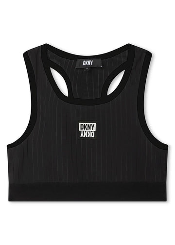 DKNY D35S91-09B Top koszulka na ramiączkach dziewczynka kolor czarny