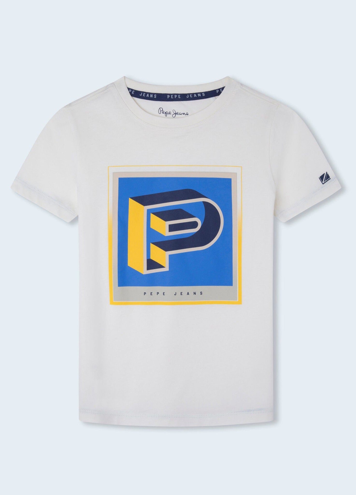 Pepe Jeans PB503350-800 Koszulka CAIKEN junior chłopak WHITE